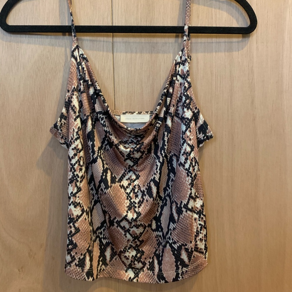 Snake print tank top